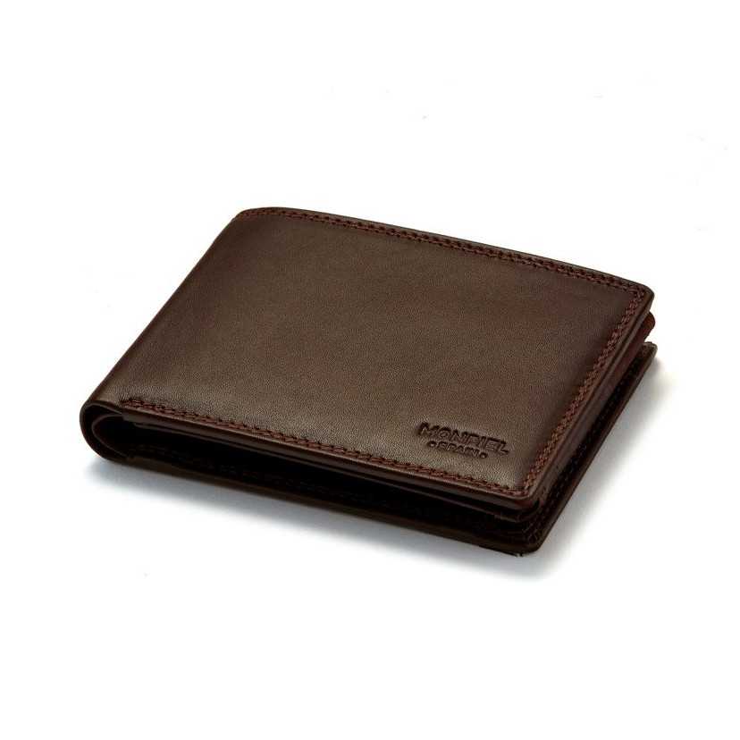Large American wallet with Sky Brown Perspective coin purse