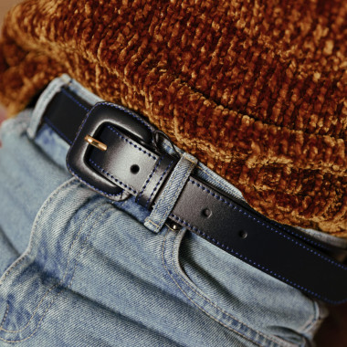 Leather belt Woman with... 2