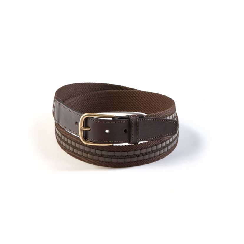 Leather & Canvas Belt