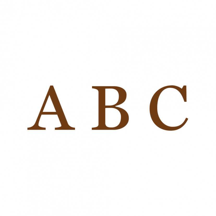 Customised initials to hot-stamp, three letters, on a white background - MONPIEL