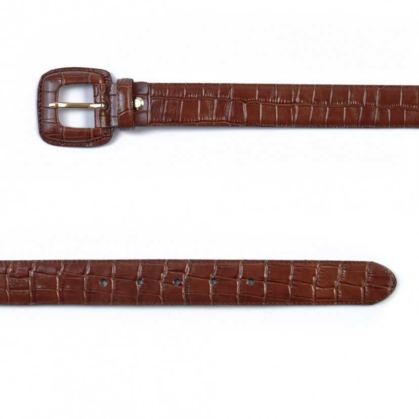 Women's Belt with Coco Lined Buckle