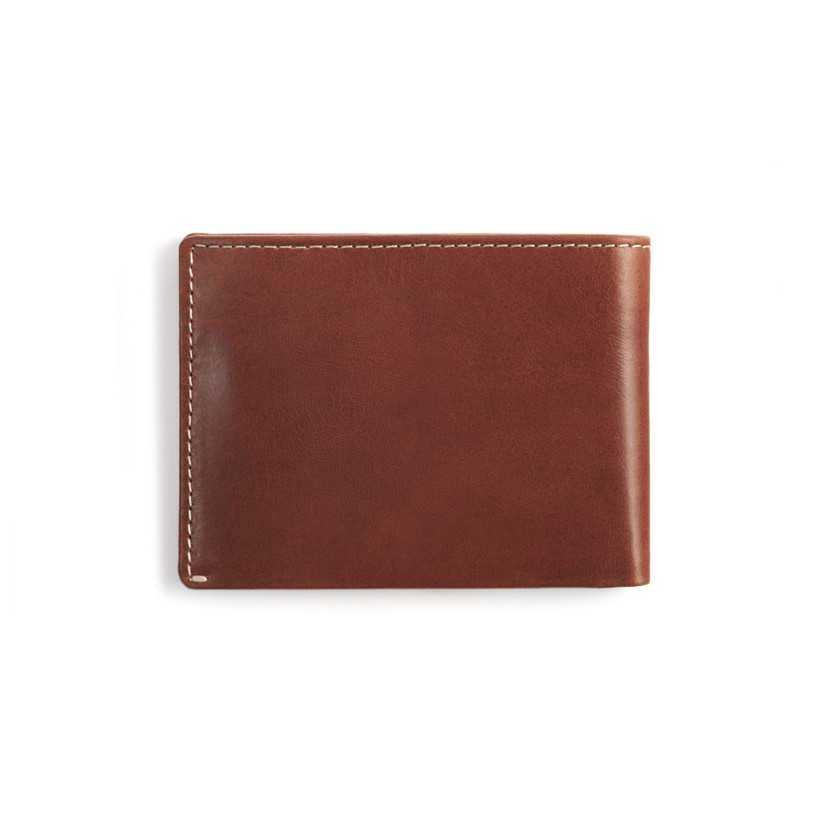 Havana leather men's wallet, shown from the back on a white background - MONPIEL