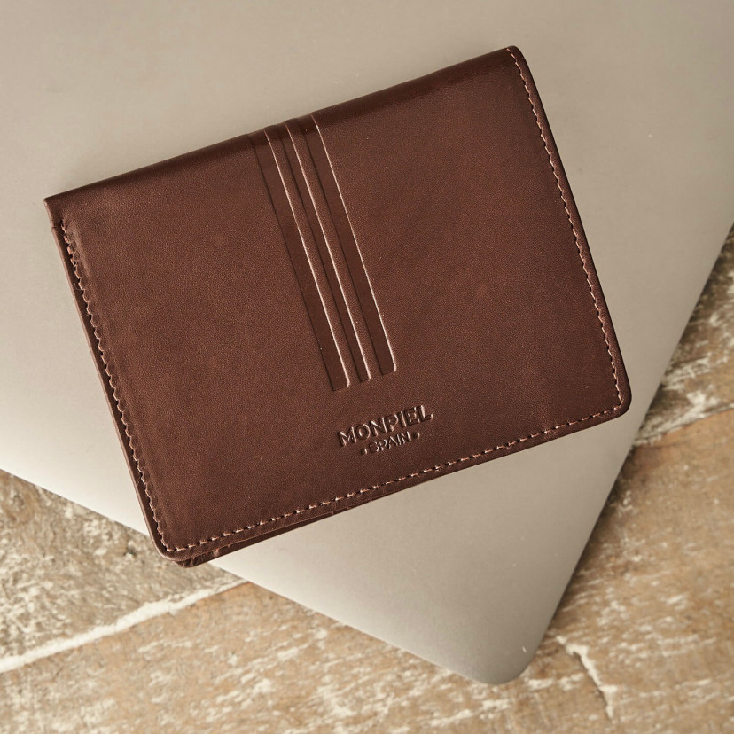 Wallet with clasp inside and coin...