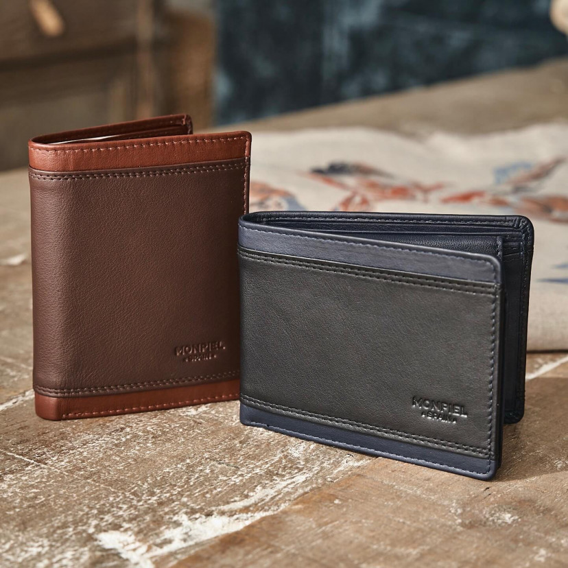 Basic leather wallet Lago