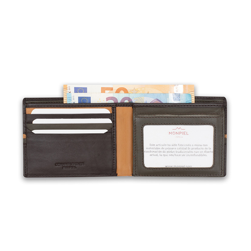 Large American Wallet with Color Stripes