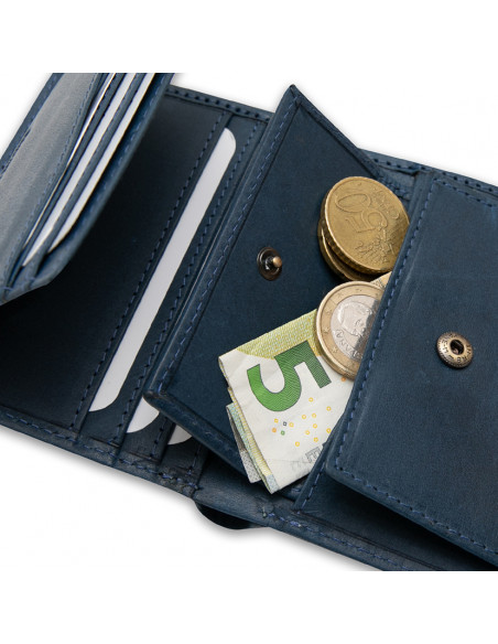 Wallet with Purse Inside Patch with Logo