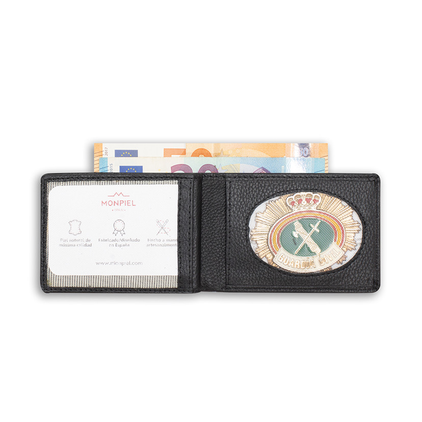 cartera-portaplaca-piel-negra-abierta