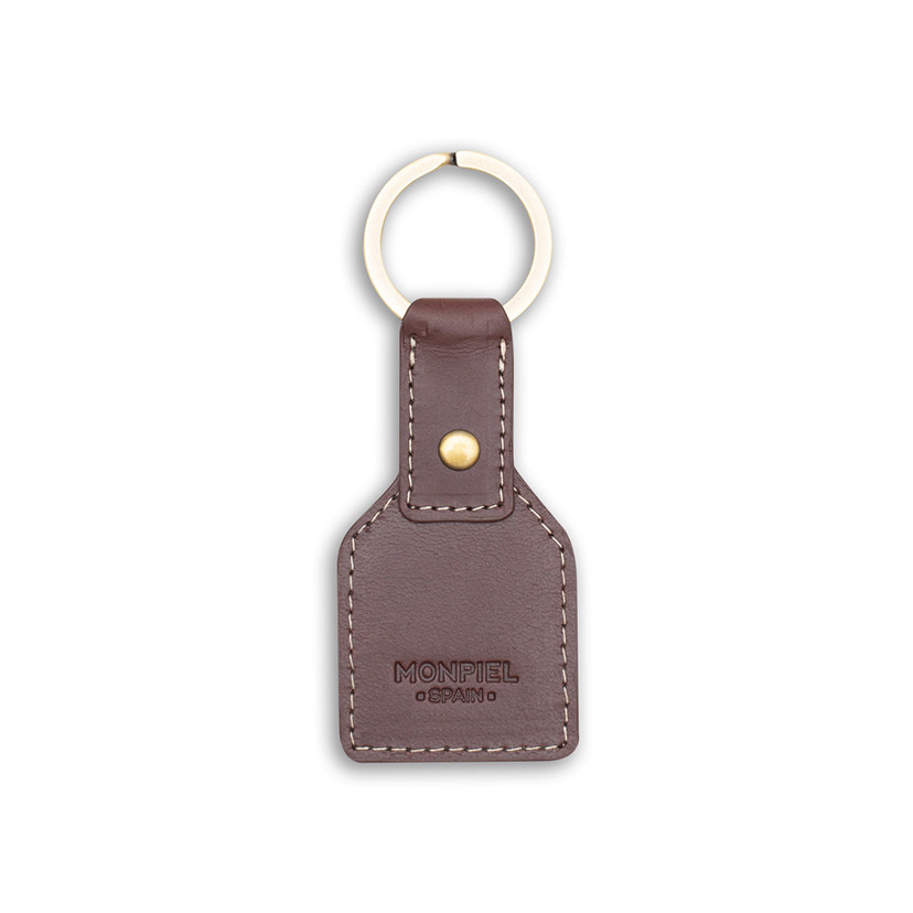 Square Leather Key Ring | MONPIEL