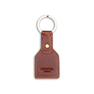 Porte-clés en cuir carré 2