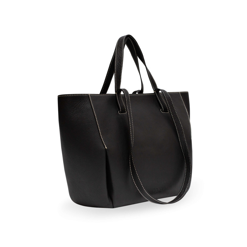Borsa a cesto in pelle