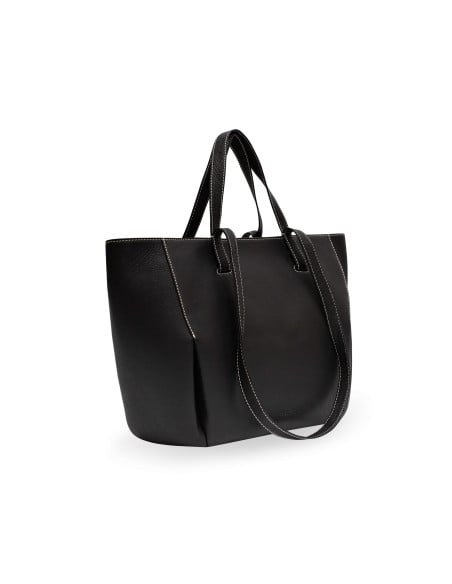 Leather Basket Bag