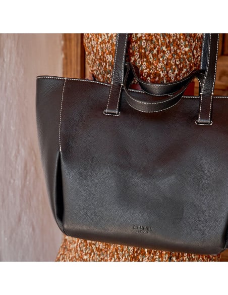 Bolso Canasto Piel