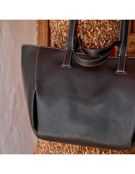 Korb Tasche Leder