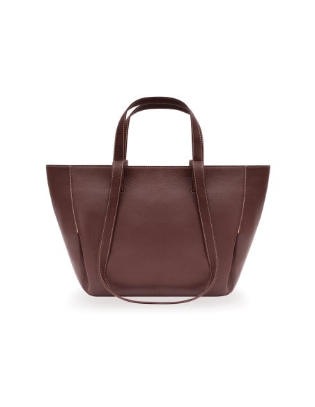 Borsa a cesto in pelle