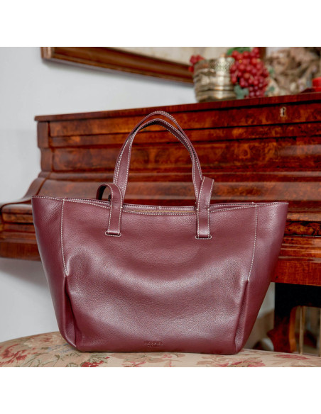 Sac Panier en Cuir