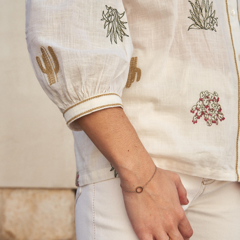 Embroidered Cactus Shirt