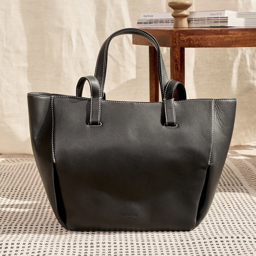 Leather Basket Bag