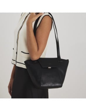 Bolsos negros de fashion piel