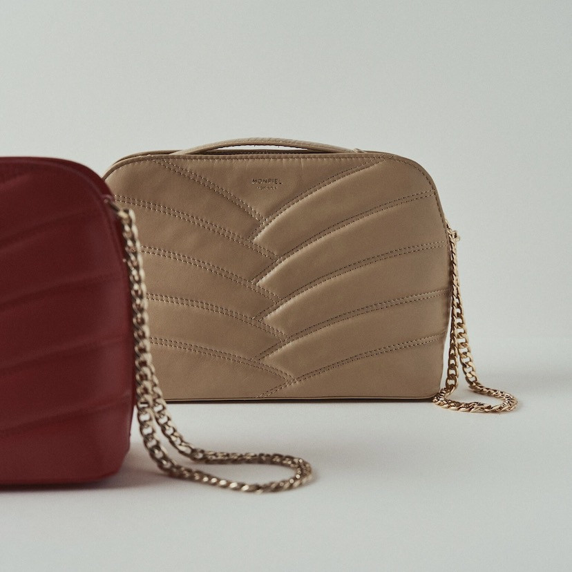 Borsa in Pelle Trapuntata con Catena...