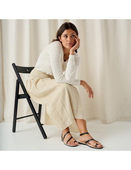 Milos Sandals with Rivets