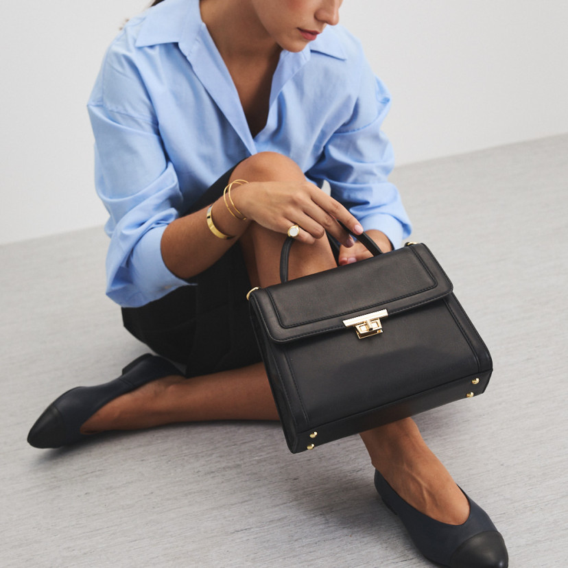 Borsa in Pelle Anni '60 per Donne