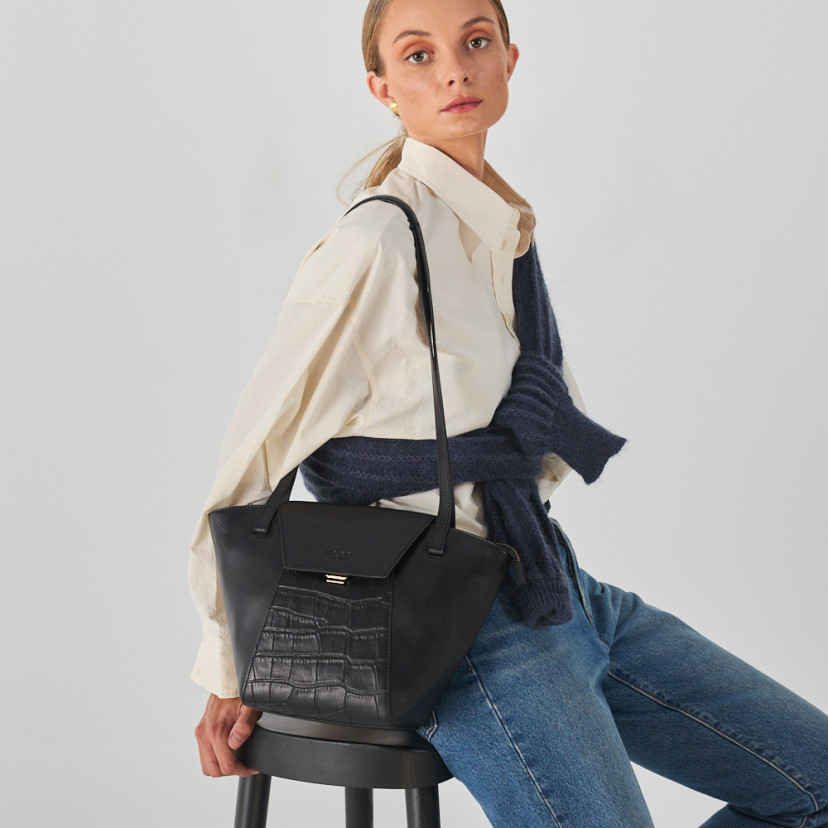 Damen Leder Tote Bag Paris Coco