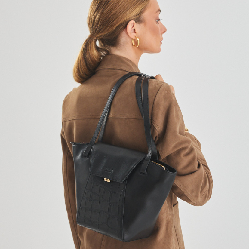 Damen Leder Tote Bag Paris Coco