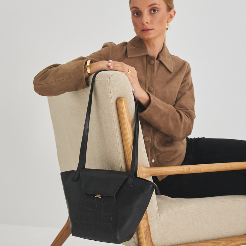 Damen Leder Tote Bag Paris Coco