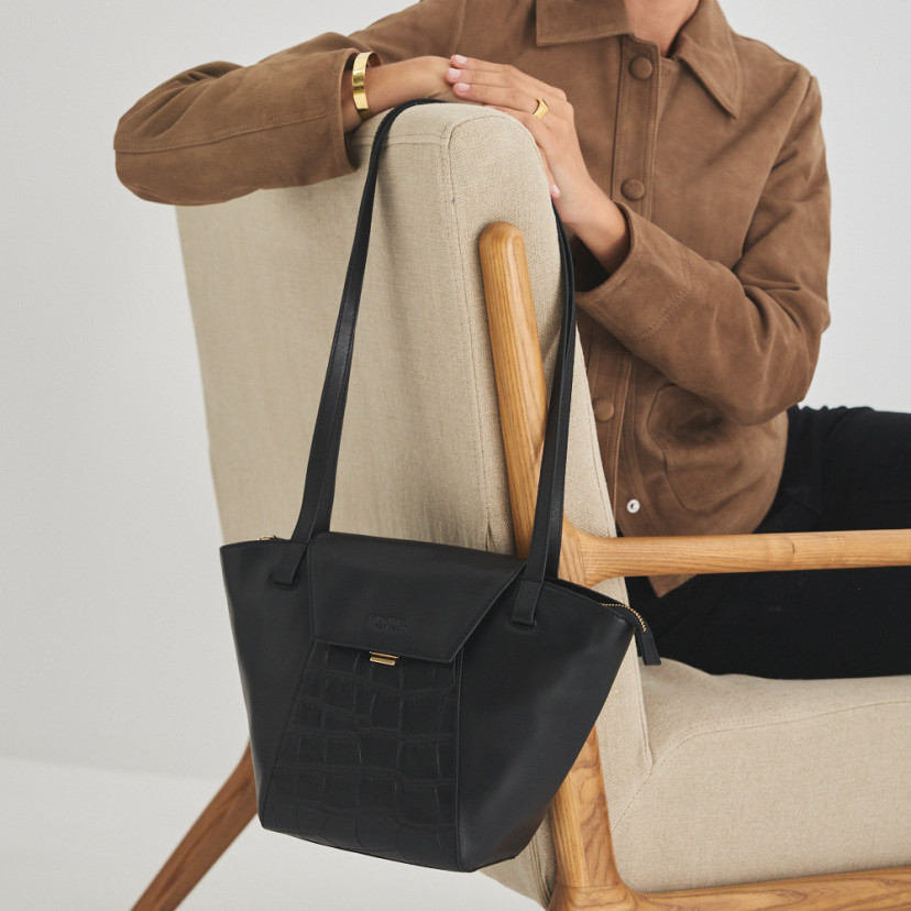 Damen Leder Tote Bag Paris Coco