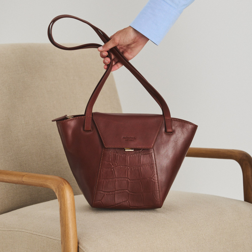 Women's Leather Tote Bag Paris Coco