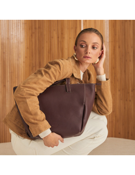 Bolso Canasto Piel