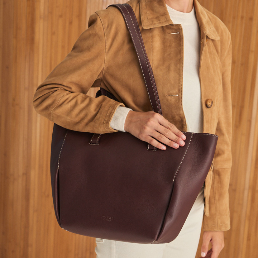 Bolso Canasto Piel