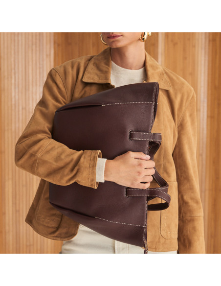 Bolso Canasto Piel