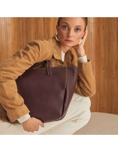 Bolso Canasto Piel