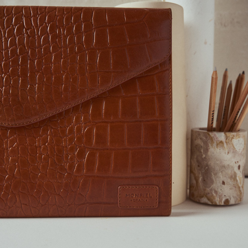 Coco Elegance Leder-Laptoptasche