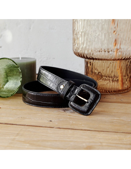 Leather belt Woman with Buckle Leather