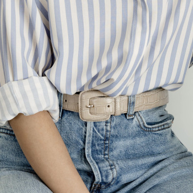Ceinture en cuir femme avec... 2