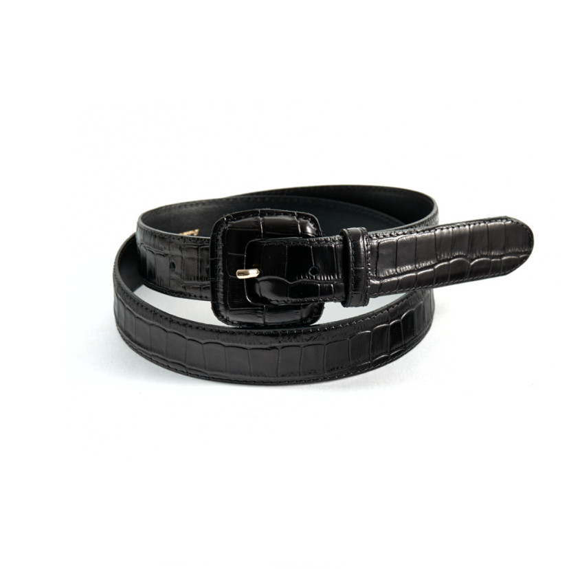 Cinto de Couro Feminino com Fivela...