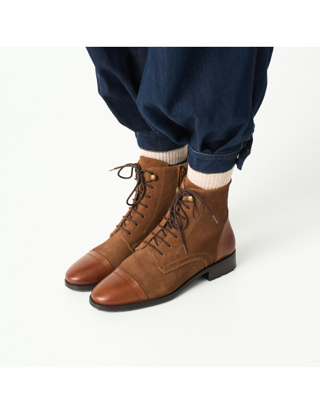 Women's lace-up ankle boots Satur