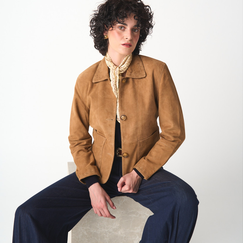 Women's Leather Jacket Seams
