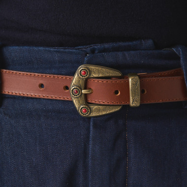 Women's Leather Belt with... 2