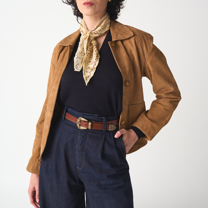 Ceinture Femme en Cuir avec Boucle et...
