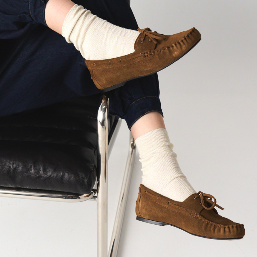 Leather Boat Shoes for Women Marina