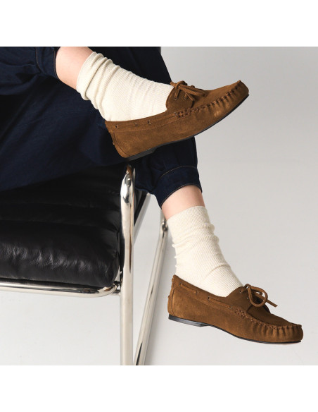 Leather Boat Shoes for Women Marina