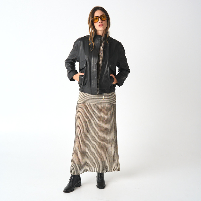 Blouson Bomber en Nappa