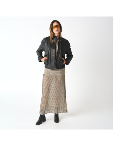 Blouson Bomber en Nappa