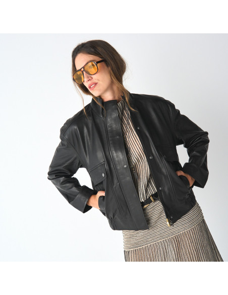 Blouson Bomber en Nappa