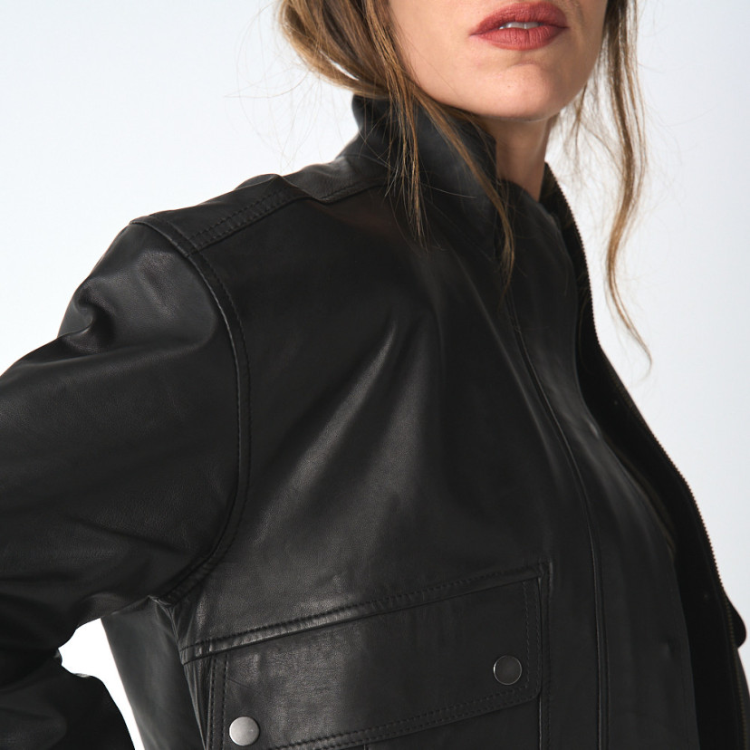 Blouson Bomber en Nappa