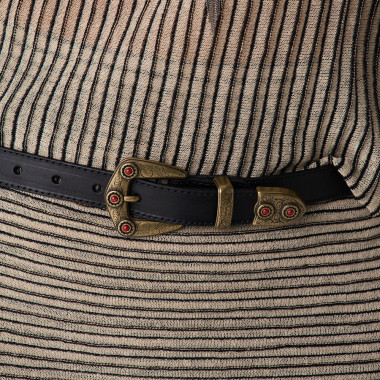 Women's Leather Belt with... 2