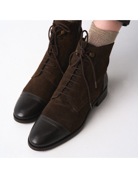 Women's lace-up ankle boots Satur